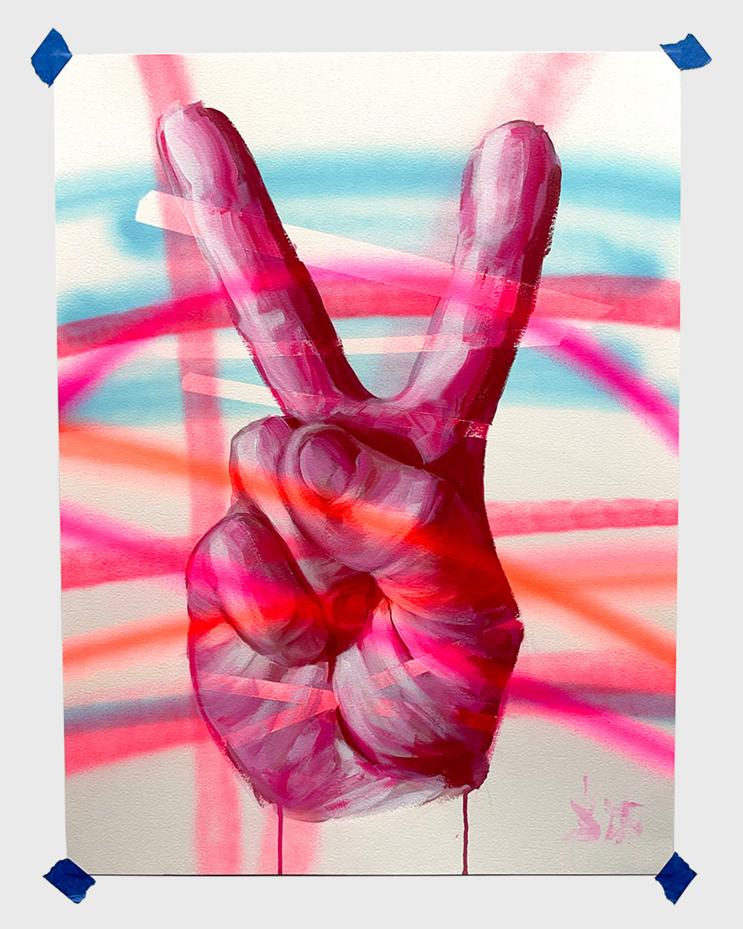 PEACE OUT (MAGENTA), Jeff Zimmerman